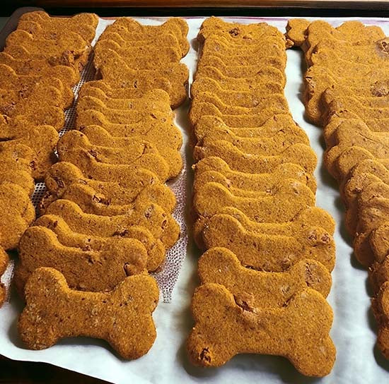 Peanut Butter & Bacon Dog Cookies